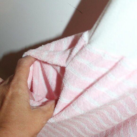 Vintage Rompin Rage Pink and White Terry Cloth Romper - Picture 2 of 4